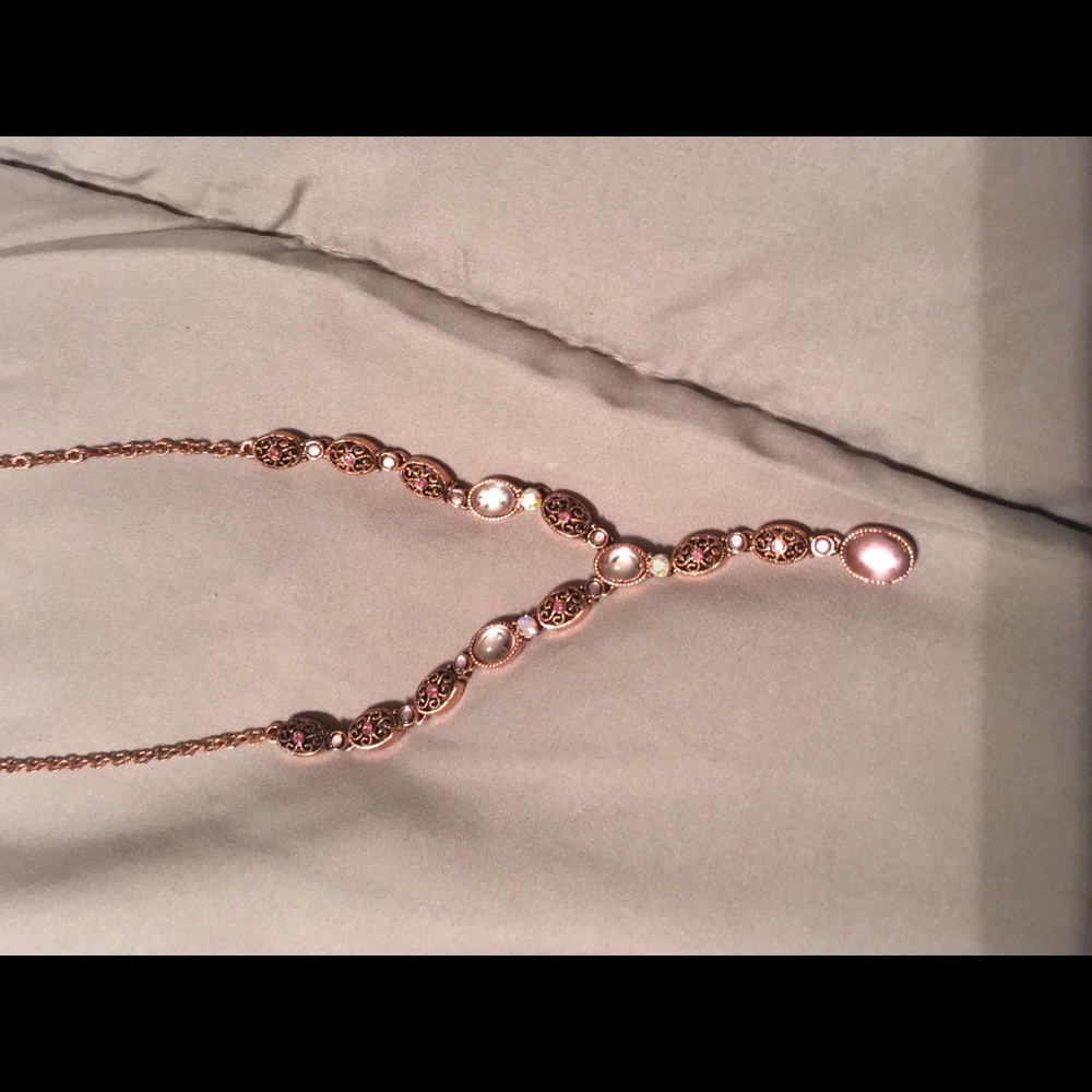 Rose gold necklace
